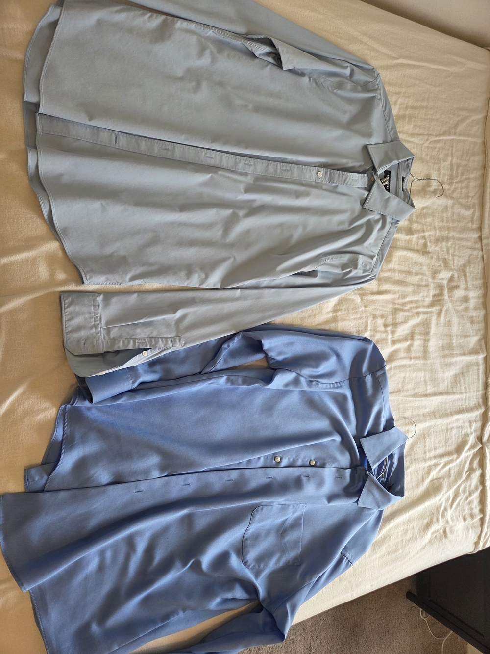 Express Performance Light Blue Button-Up Shirt - Set Of 2